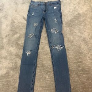 Ripped Hollister jeans